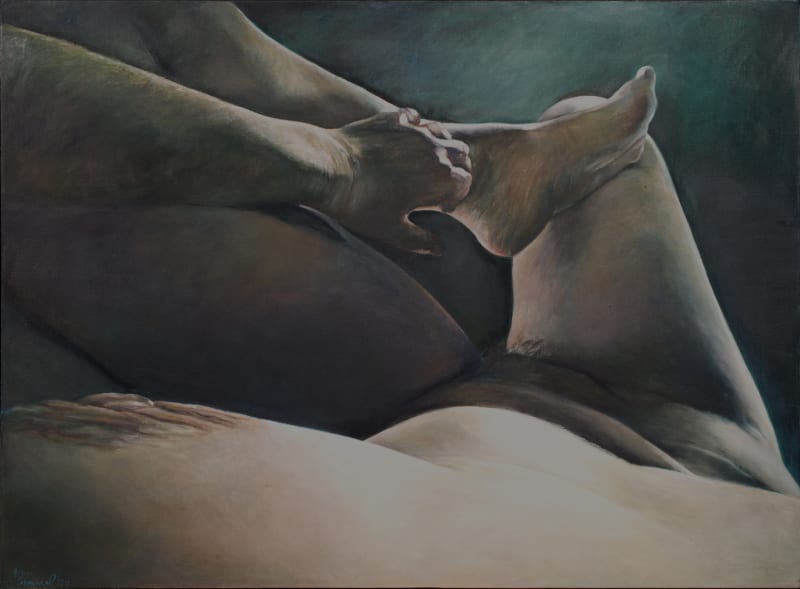 Out of Darkness, 1977 Oil on canvas 49 x 67 in (124.46 x 170.18 cm)