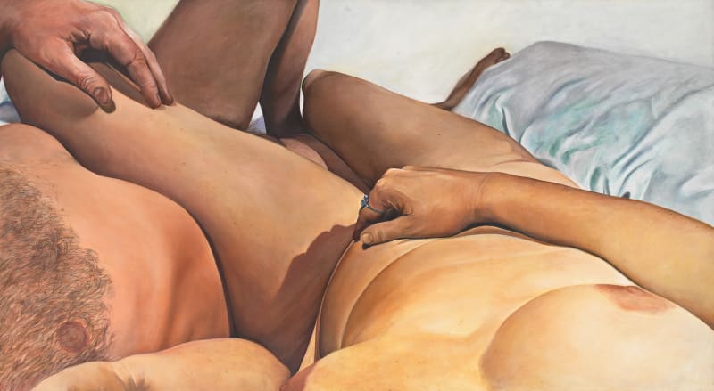 Touch, 1975 Oil on canvas 57 x 103 in (144.78 x 261.62 cm)
