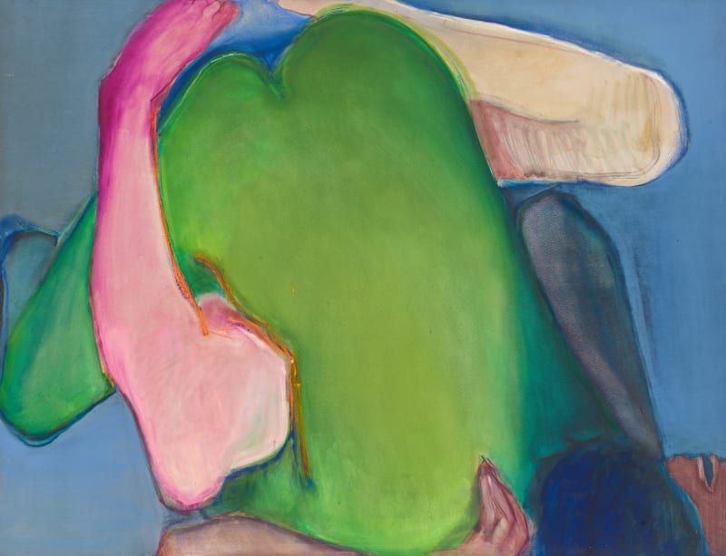 Green Heart, 1971 Oil on canvas 48 x 58 in (121.92 x 147.32 cm)