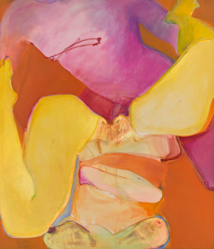 Untitled, 1971 Oil and collage on canvas 69 x 81 in (175.26 x 205.74 cm)