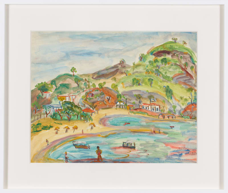 Betty Parsons Celeste Beach, Acapulco Mexico, 1940 Graphite and gouache on paper 15 6/8 x 19 5/8 in (40.01 x 50.16 cm)