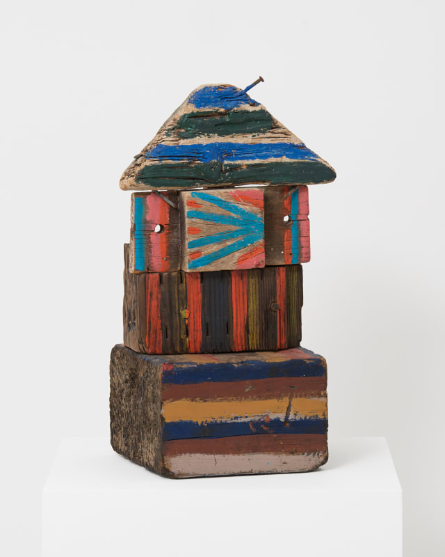 Betty Parsons Block House, 1970–1979 Acrylic on wood 17 6/8 x 7 3/8 x 10 1/8 in (45.1 x 19 x 26 cm)