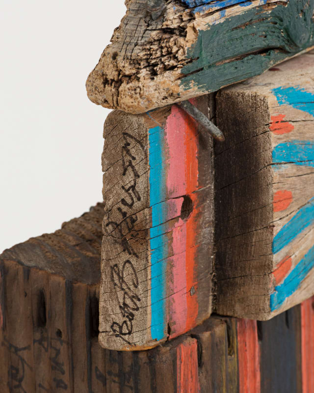 Betty Parsons Block House, 1970–1979 (detail) Acrylic on wood 17 6/8 x 7 3/8 x 10 1/8 in (45.1 x 19 x 26 cm)