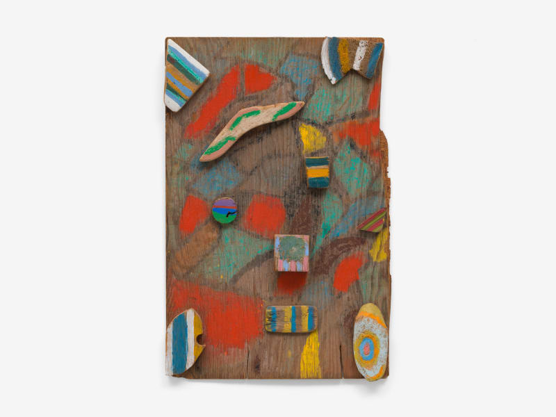 Betty Parsons Collage, 1978 Acrylic on wood construction 24 x 15 3/4 x 1 3/4 in (61 x 40 x 4.4 cm)