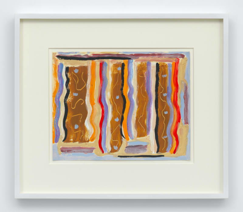 Betty Parsons Untitled, c. 1952 Gouache on paper 14 1/8 x 11 in (35.9 x 27.9 cm) 18 5/8 x 21 3/4 x 1 5/8 in framed (47.3 x 55.2 x 4.1 cm framed)