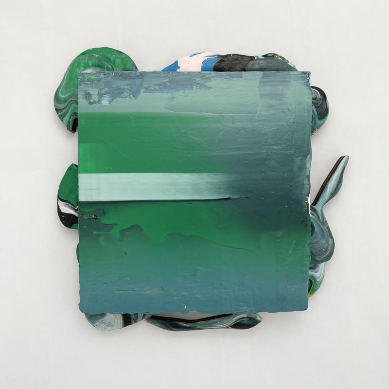 Painting Elfyn Lewis artwork