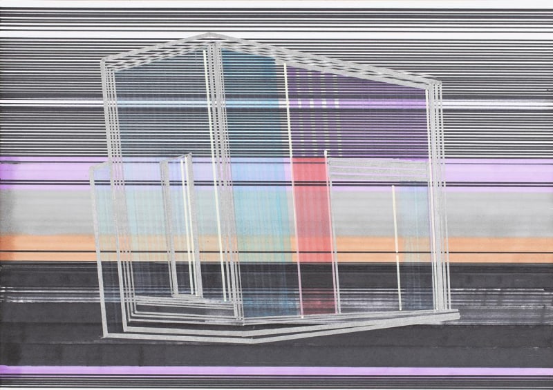 Capitole, 2021. Ink on Paper. 33,5 x 46 x 3 cm. Single edition. © Veilhan, ADAGP Paris, 2021. Photo © Diane Arques, ADAGP Paris, 2021 / Courtesy Galerie Andréhn-Schiptjenko