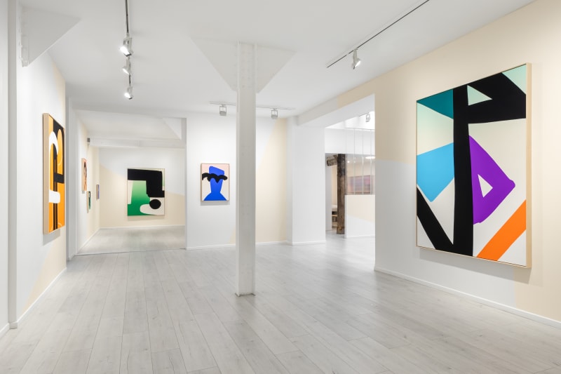 Cornelia Baltes Installation view, The Sun Stumbles In, Andréhn-Schiptjenko Paris, France, 2025.