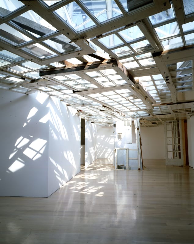 Tadashi Kawamata installation 'Relocation' at Annely Juda Fine Art 1997