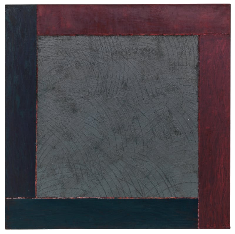 Alan green two reds two blues surrounding centre 1988 Annely juda fine art