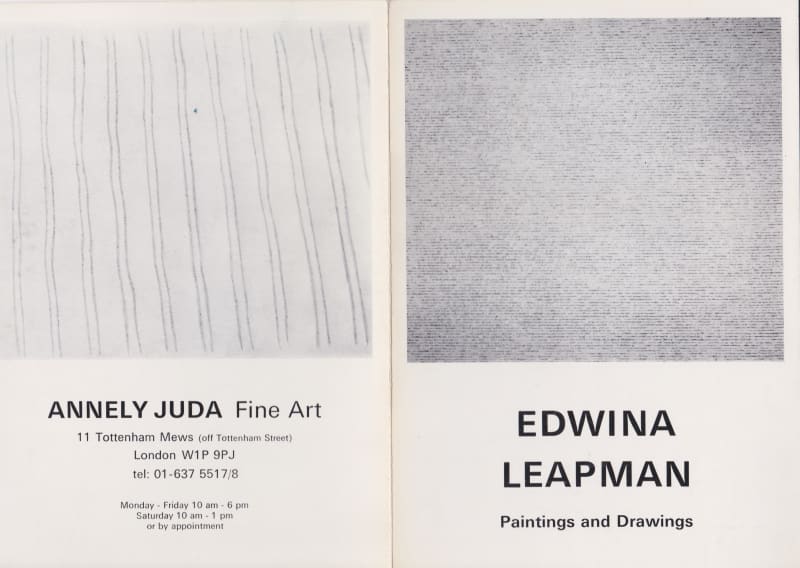 Edwina Leapman, Painting and Drawings
