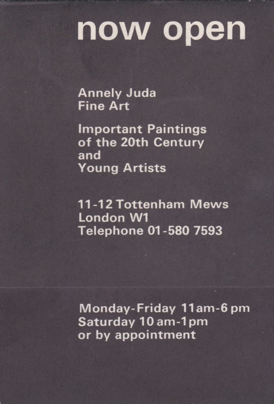 now open - Annely Juda fine art - Important Paintings of the 20th Century and Young Artists