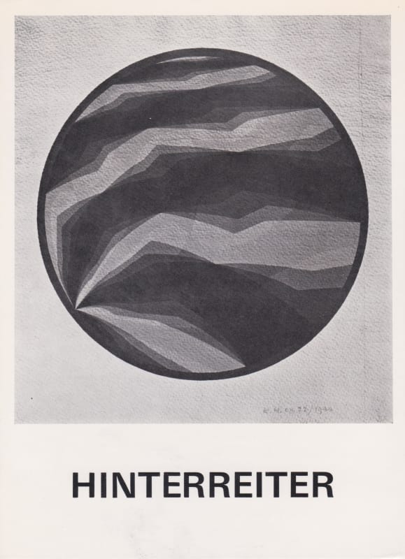 Hans Hinterreiter 1978 Annely Juda fine art