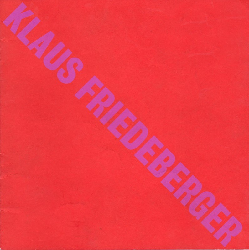 Klaus Friedeberger, PAINTINGS