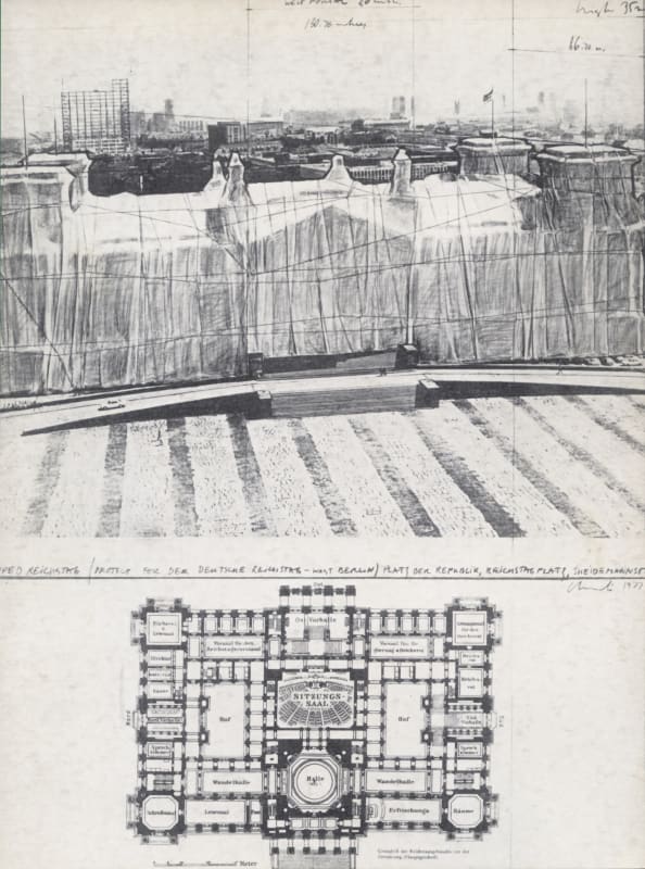 Christo, Wrapped Project for Reichstag, Berlin