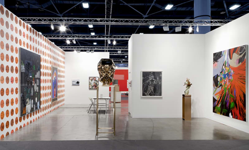 Installation view of the Anton Kern booth at Basel Miami 2012.