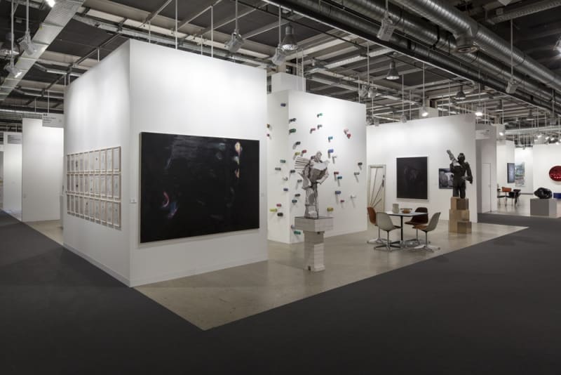 Installation view of the Anton Kern booth at Art Basel 2012.