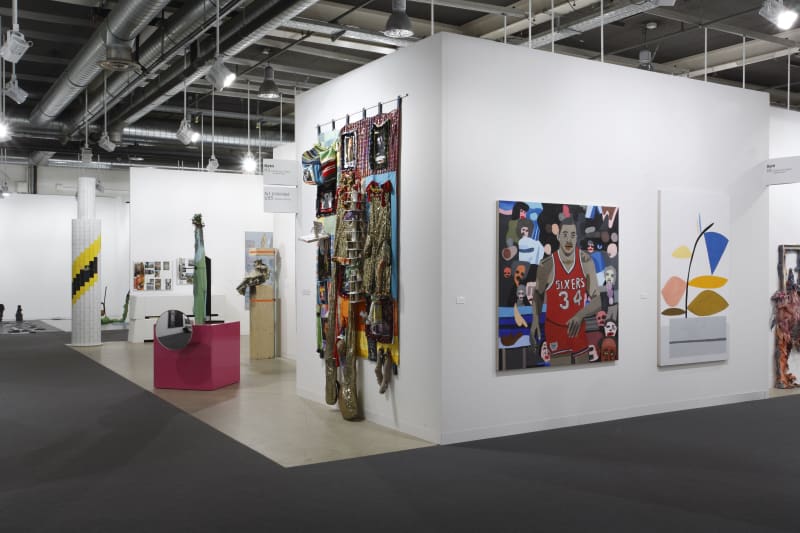 Installation view of the Anton Kern booth at Basel 2009.