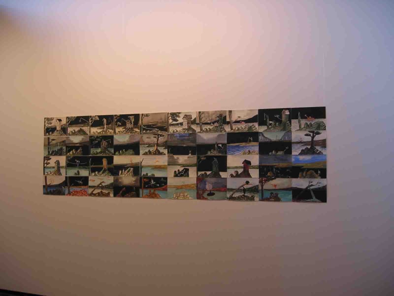 Installation view of the AKG booth at Art Basel Miami 2002.