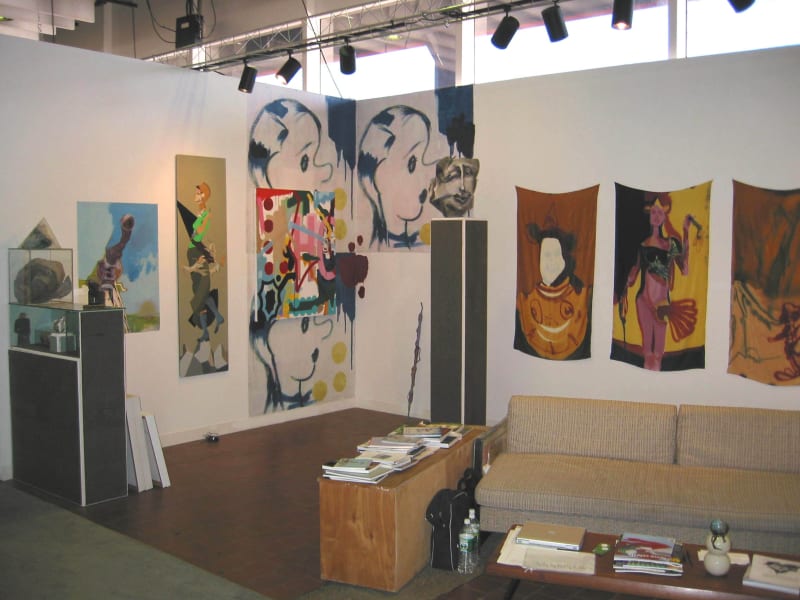 Installation view of the Anton Kern booth at the Armory Show 2005.