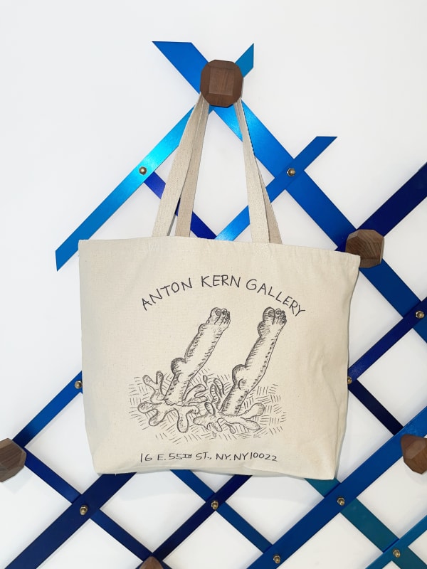 Anton Kern Gallery Canvas Tote Bag, Design by Brian Calvin
