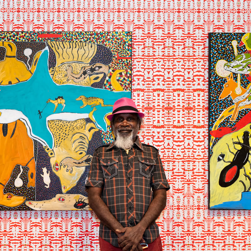 Photograph by Pixel Poetry. Image courtesy the artist, Mangkaja Arts and Fremantle Arts Centre.