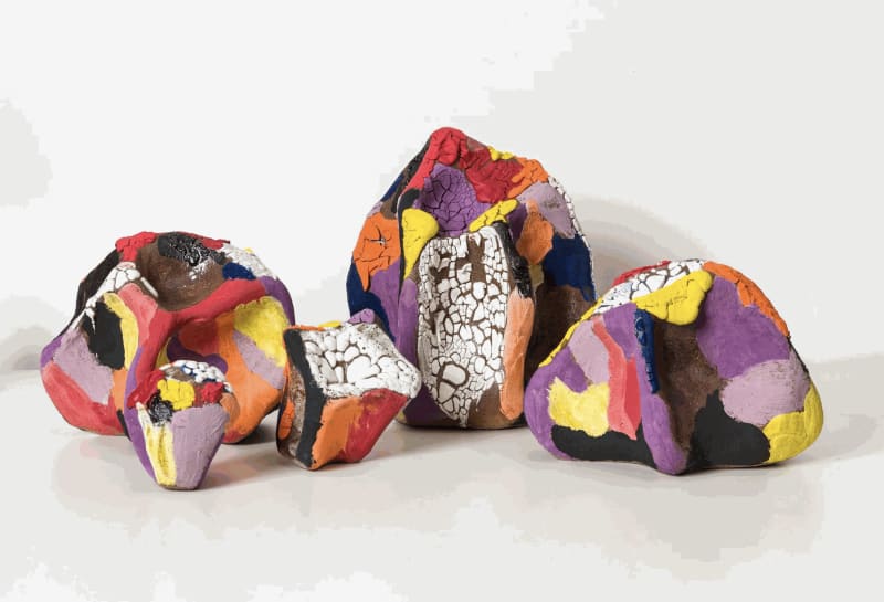 Amelia Lynch 'Crimson Rosella III', glazed ceramic, 12.5 x 21.5 x 16.5 cm