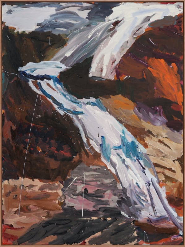 Lauren O'Connor, Falls – Aliwaniwanyinya APY Lands SA, acrylic on board, 123.5 x 92.5 cm (framed)