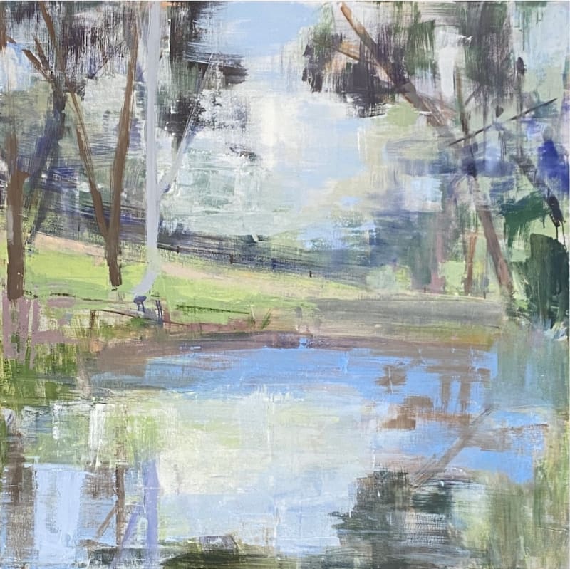 Susan Baird, Morning View, oil on linen, 140 x 140cm