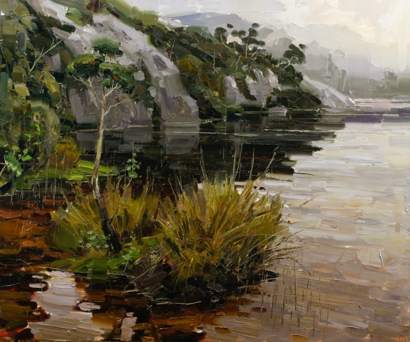 Clifford How Secluded, oil on linen, 153 x 183 cm