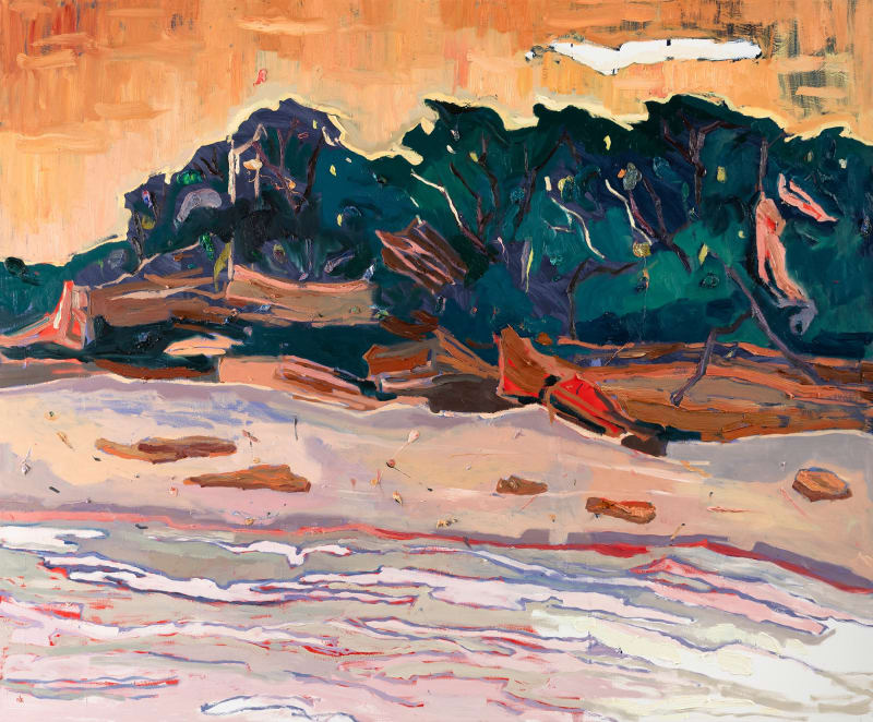 Nicole Kelly, Dance of the March Flies, oil on linen, oil on polyester, 140.5 x 169.5 cm (framed)