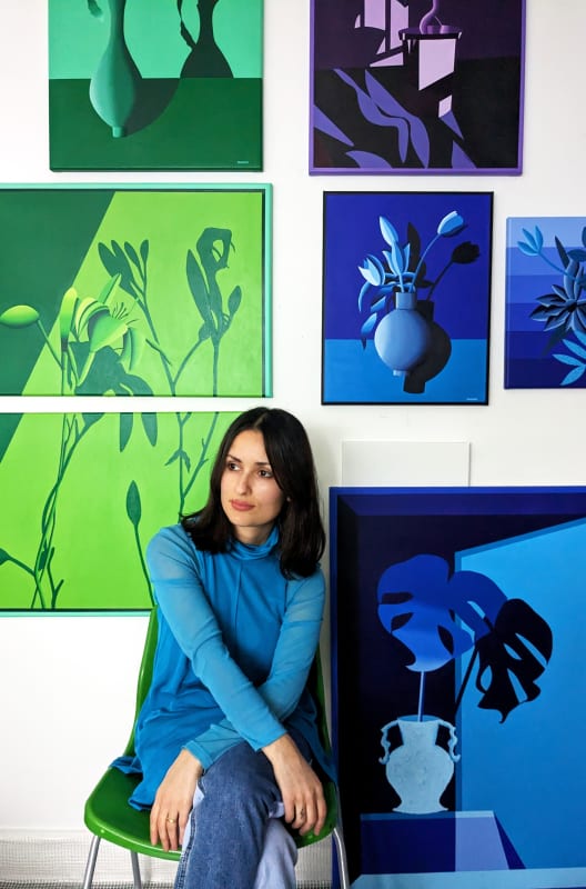 Cathy Tabbakh in her studio