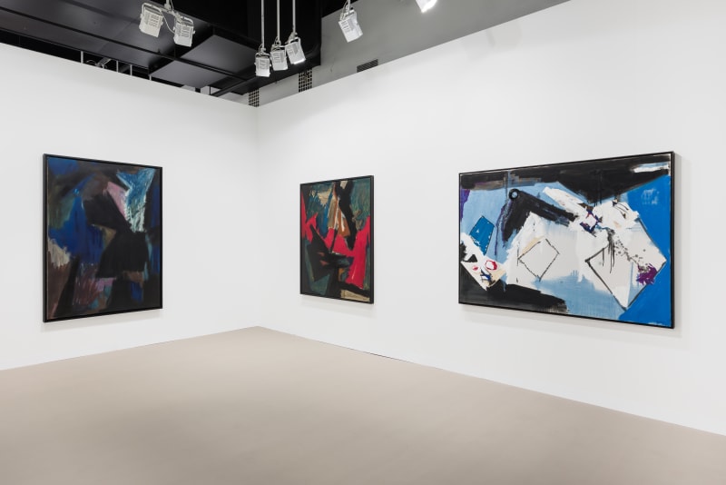 Judith Godwin, Series 7, No. 9, 1958, oil on canvas, 184.8 x 125.7 cm, 72 ¾ x 49 ½ inCourtesy Pippy Houldsworth, Gallery, London, and Berry Campbell Gallery, New York. © Judith Whitney Godwin Foundation for the Arts. Photography by Ben Westoby / Fine Art Documentation