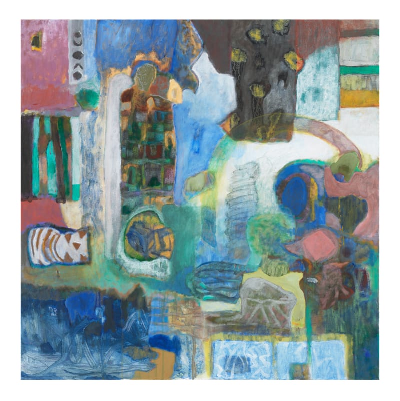 Mario Martinez, Abstruse Dialogue, 2021, acrylic on canvas, 91.4 x 91.4 cm, 36 x 36 in