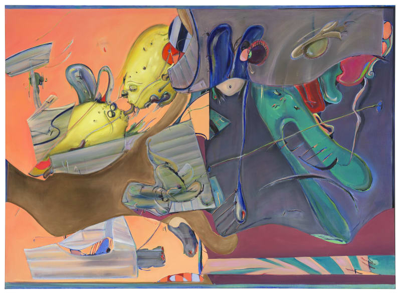 Conjunction of II, 2021, oil and acrylic on linen, 170 x 235 cm