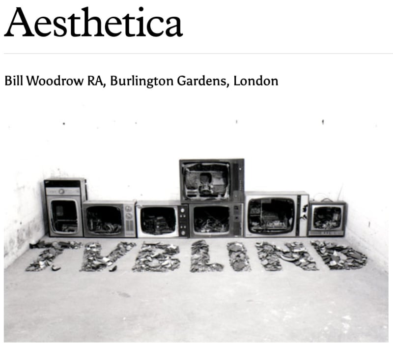Bill Woodrow RA, Burlington Gardens, London