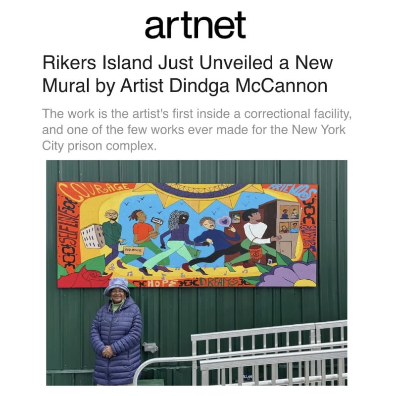 Rikers Island Just Unveiled a New Mural by Artist Dindga McCannon, The work is the artist's first inside a correctional...