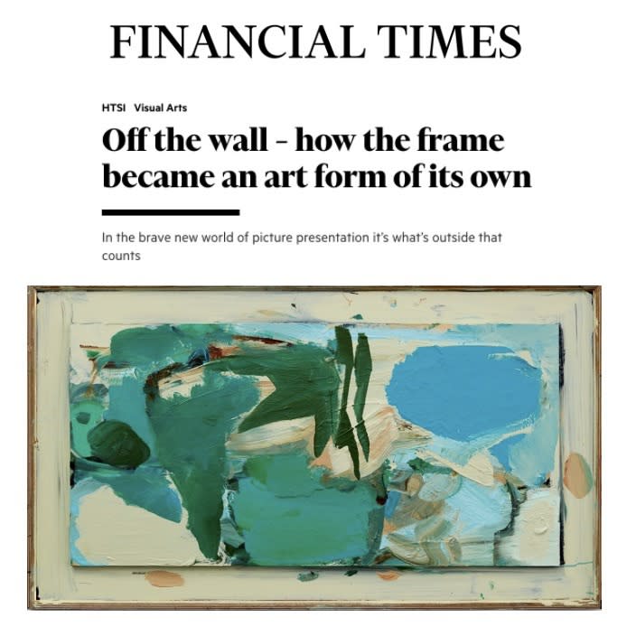 Off the wall – how the frame became an art form of its own