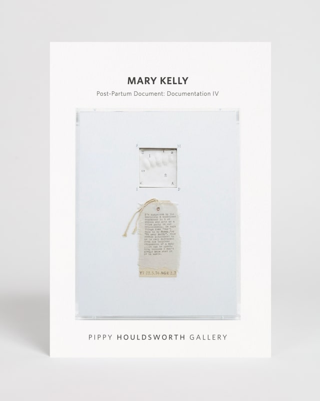 Mary Kelly: Post-Partum Document – Documentation IV, Pippy Houldsworth Gallery | 2018