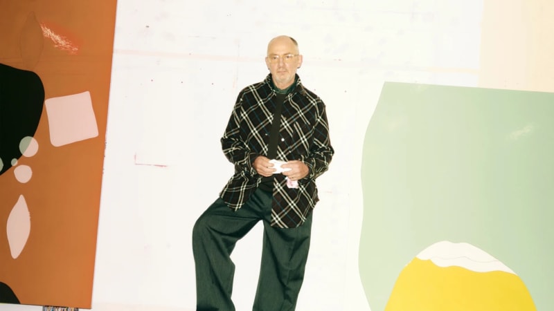 Burberry collaborates with British artist Gary Hume for the upcoming Summer 2025 show, Burberry
