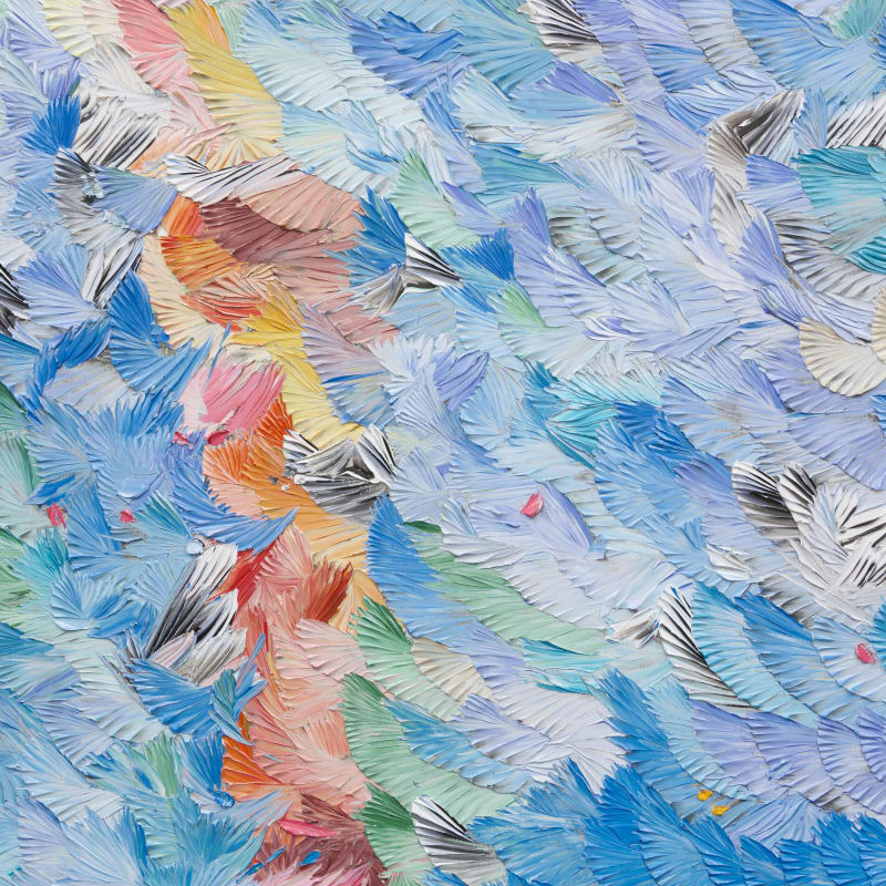 Dashiell Manley speaking to (never at) [detail], 2025 Oil on linen 60 x 48 inches 152.4 x 121.9 cm