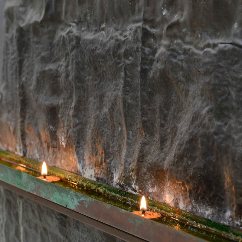 Pier Paolo Calzolari Untitled [detail], 1976 Lead, copper, iron, oil lamps 37 3/4 x 49 1/2 x 3 1/4 inches 95.9 x 125.7 x 8.3 cm (PPC.10425)