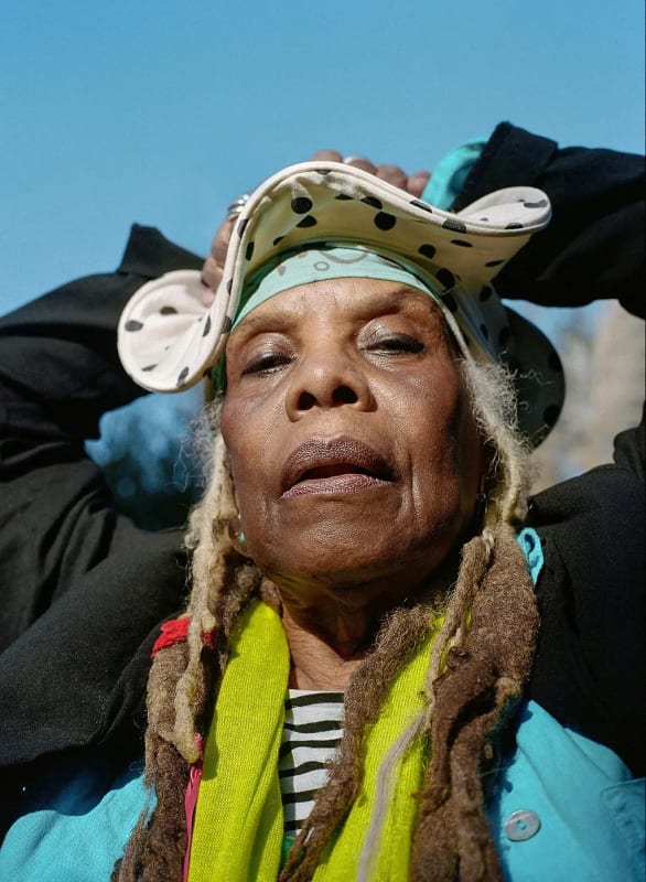 The artist Mary Lovelace O’Neal in her studio in Oakland, Calif. Credit...Aubrey Trinnaman for The New York Times