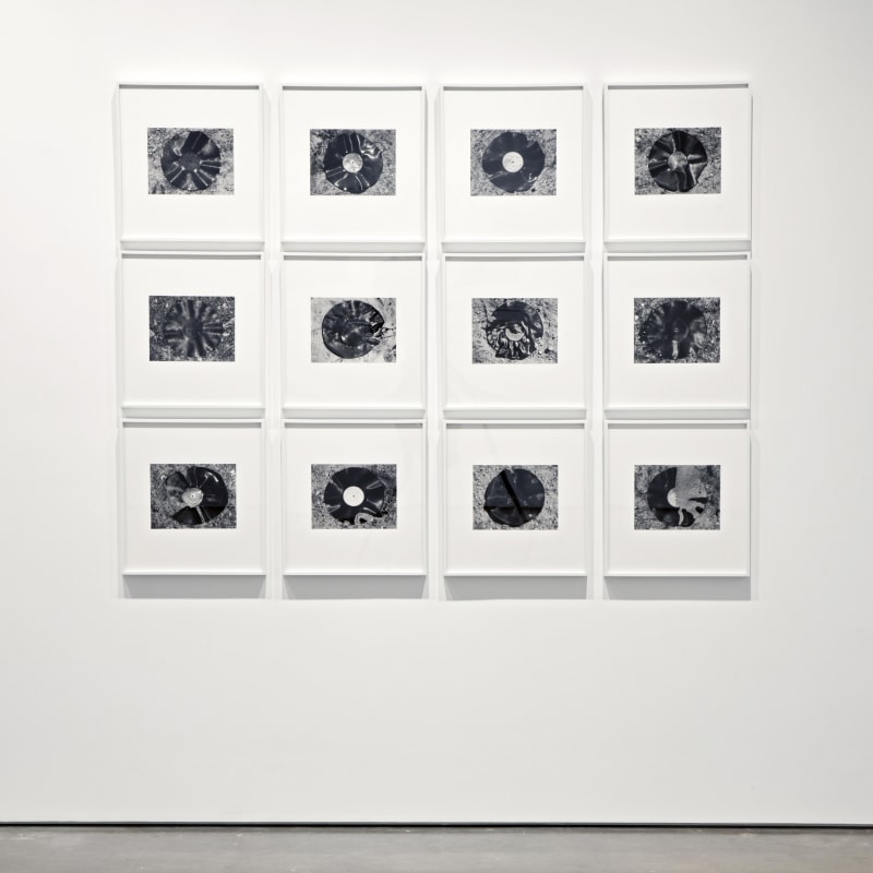 Installation View | Mark Ruwedel: Records: Featured Artwork: Mark Ruwedel (American, b. 1954) Twelve LPs, 2009 / 2011 Twelve Gelatin Silver Prints Mounted on Archival Rag Board Print Size: 8” x 10” (20.3 x 25.4 cm) each Mount Size: 16” x 18” (40.6 x 45.72 cm) each Edition of 3 plus 2 artist's proof (MR.9801)