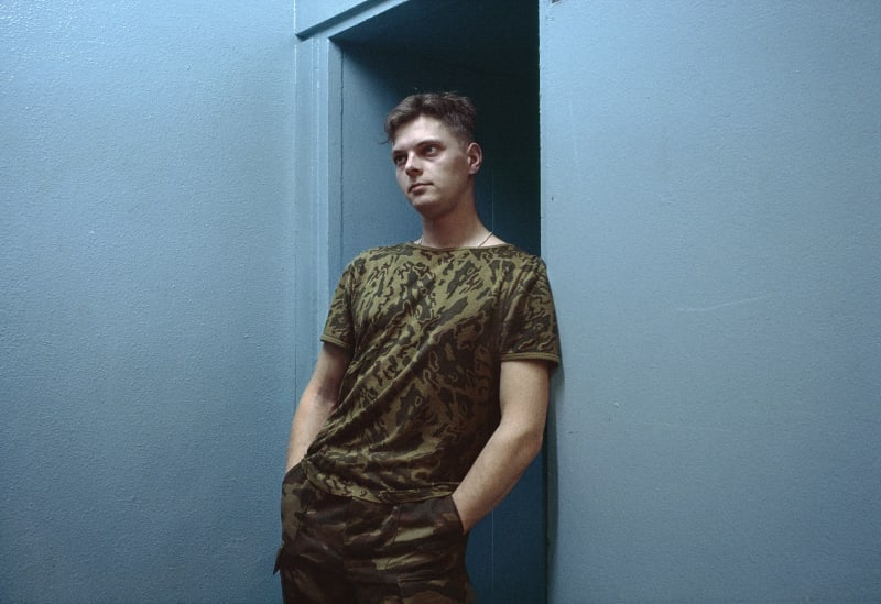 Lise Sarfati (French, b. 1952) Le militaire, Moscou, 2002 C-Print Image Size: 10 ½” x 15 ¾” (26.67 x 40 cm) Paper Size: 17” x 22” (43.18 x 55.88 cm) Edition of 10