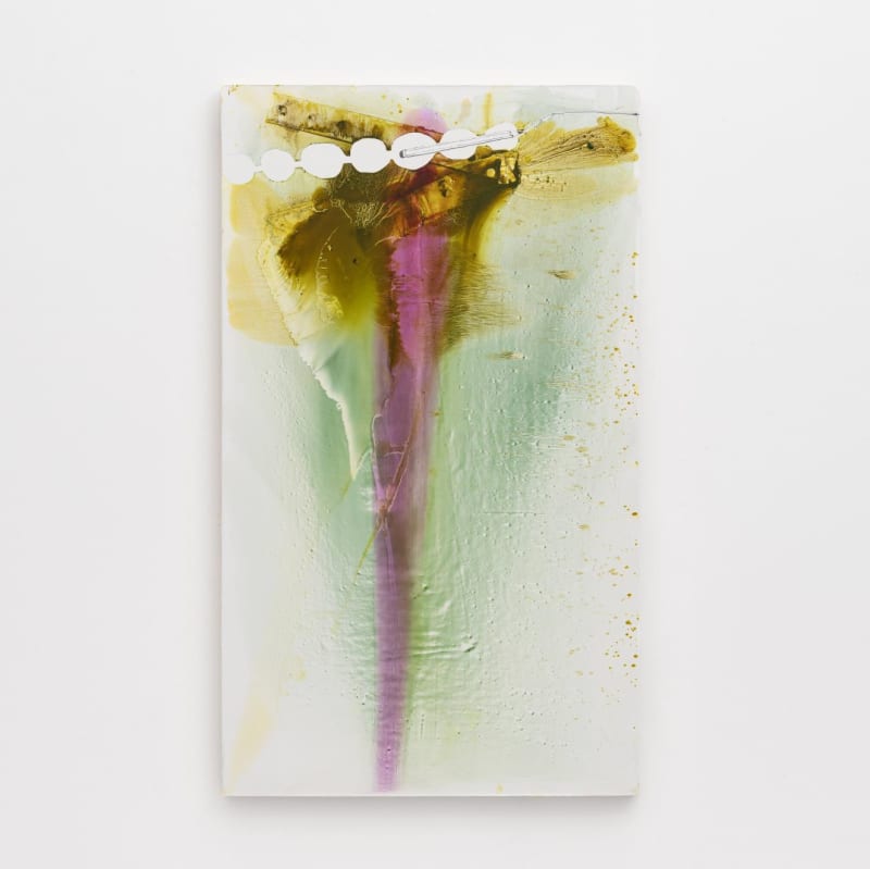 Haleigh Collins (American, b. 1995) Think Big, 2024 Oil and Silkscreen on Canvas 60" x 35" (152.5 x 89 cm) Unique