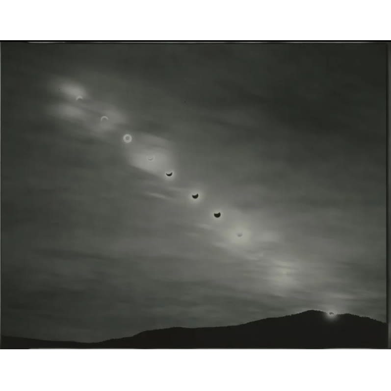 Chris McCaw (American, b. 1971) Sunburned GSP#1082 (Annular eclipse/Nevada), 2023 Gelatin Silver Paper Negative 16" x 20" (40.5 x 51 cm) Unique