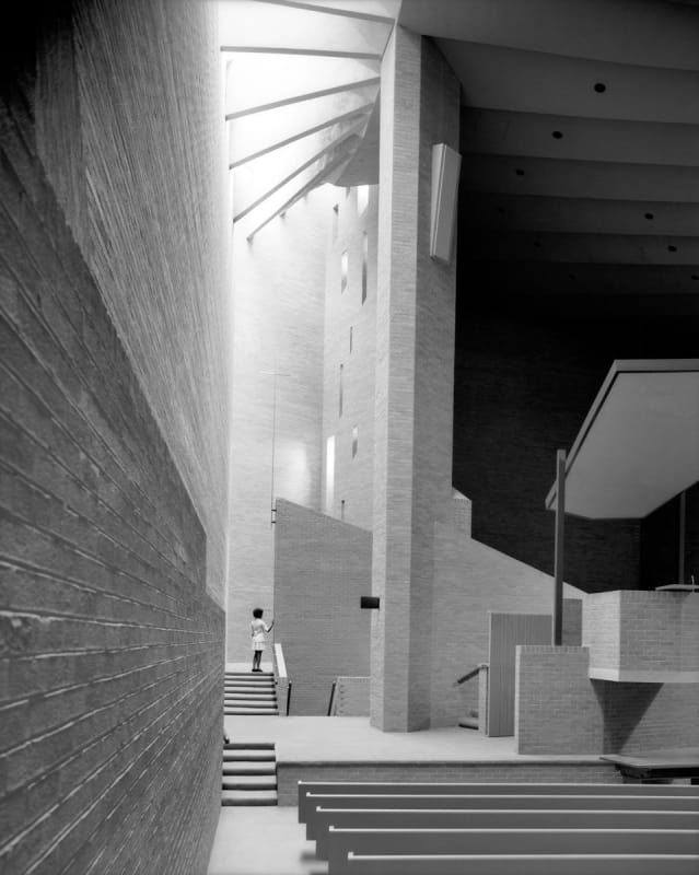 Ezra Stoller (American, 1915-2004) Chapel, Tuskegee Institute, Paul Rudolph, Tuskegee, AL, 1969 Gelatin Silver Print 16" x 20" (41 x 51 cm) Edition of 20 plus 4 artist's proofs