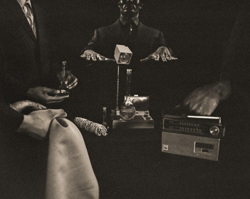 Shikeith (American, b. 1989) Phantasmatic Apparatus, 2025 Archival Inkjet Print on Photo Rag Baryta Paper 48" x 60" (122 x 152.5 cm)