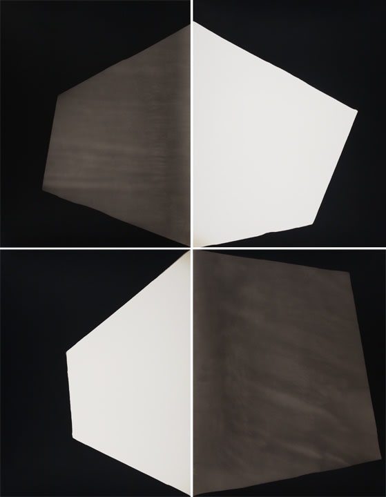 Alison Rossiter (American, b. 1953) Geveart Gevarto 48K, exact expiration date unknown, ca. 1960s, processed in 2013 (#17), 2013 Four Gelatin Silver Prints 14" x 11" (35.6 x 27.9 cm) each element